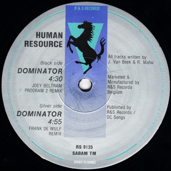 Vinyl 12" Human Resource - Dominator (The Remixes)