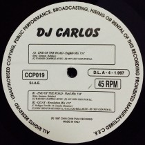 Vinyl 12" DJ Carlos - End Of The Road (12", RP)