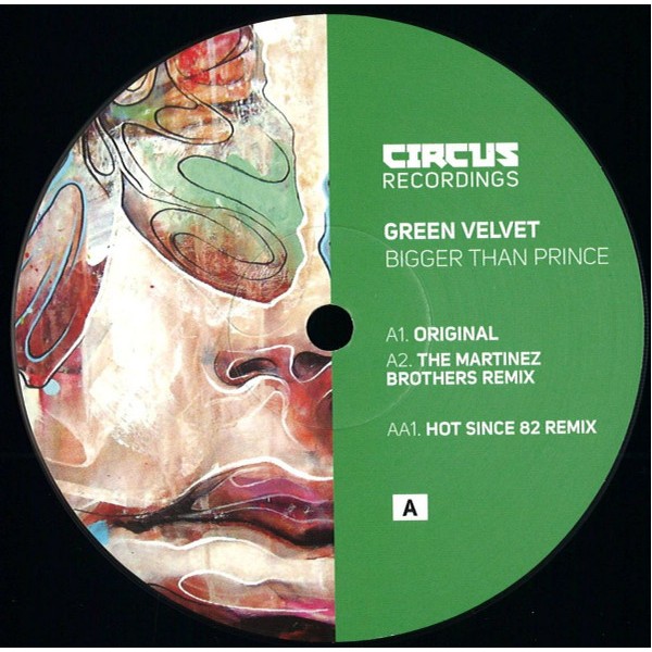 Vinyl 12" Green Velvet - Bigger Than Prince (12")